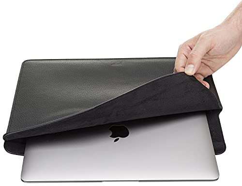 Solo Pelle Ledertasche für das MacBook Pro 13/14 Zoll Alvis (Matt Schwarz)
