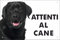 Pubblimania LABRADOR RETRIEVER schwarz Hundeschild aus Aluminium, 3 mm dick (20 x 30 cm)