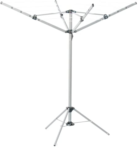 KCT 4 Arm Portable Rotary Airer Washing Line 16m Drying Area | Outdoor Garden Foldable Clothes Airer Dryer