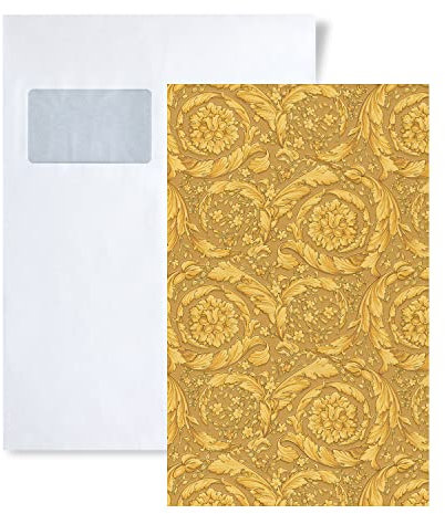 1 MUSTERSTÜCK S-935833-GU Profhome Barock Tapete | Tapeten Muster in ca. DIN A4 Größe