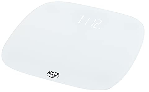ADLER Bathroom Scale - LED display, 6mm tempered glass