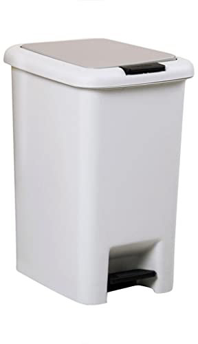 Poubelle Poubelle à pas de la poubelle ménagère salle de séjour de grandes poubelles avec couvercle Creative Office de toilette pied pédale presse presse poubelle Panier de papier Poubelle Cuisine ( S