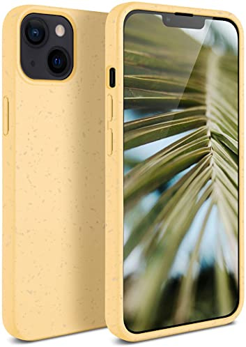 ONEFLOW Sama Sama Case kompatibel mit Apple iPhone 14 – Nachhaltige Handyhülle aus Pflanzenfasern, Hülle biologisch abbaubar ohne Plastik, vegan und umweltfreundlich – Gelb