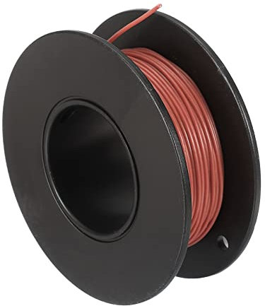 sourcing map 30 Gauge Silicone Wire 30AWG Electrical Wire Stranded Wire Flexible Tinned Copper Wire High-Temperature Hookup Wire Brown 15m/49.2ft for Car Model Manipulator Electric Appliances