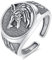 AEONSLOVE Wolf Ring Silber 925 für Damen Herren, Verstellbarer Wikinger Ring Herren, Offener Ringe Wolf Mann