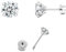 5MM Ohrstecker mit flachem Rücken 925 Sterlingsilber Ohrstecker, Helix-Ohrringe, Knorpel, Tragus-Piercing, Schmuck, Geschenk für Frauen und Mädchen