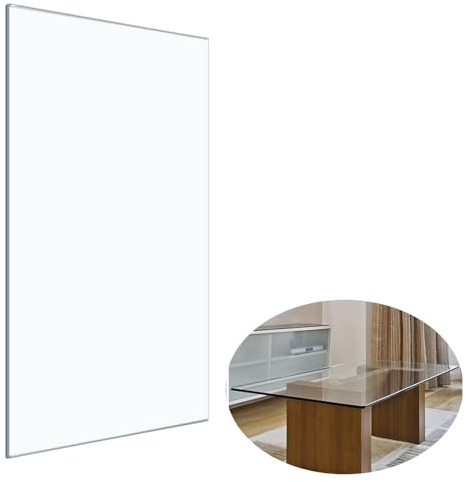 Tischplatte Wetterfest Eckig Gehärtetes Glas, Esstisch Eckig Glastisch Transparent, Eckig Esstisch Im Freien, Einfach Zu Säubern, Glastisch Tisch, Sicherheitsglas Tisch Glasplatte Ersatzteil ( Size :