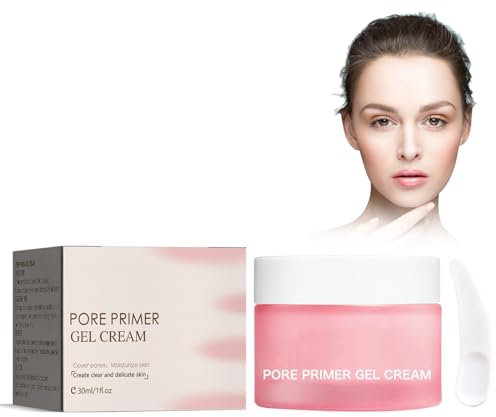 Pore Primer Gel Cream, Pore Primer Cream, Invisible Pore Face Primer, Pore Base Gel Cream, Porenfüller Gel Creme, Glättet Die Haut Und Erleichtert Das Auftragen Von Make-Up
