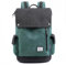 Wind Took Canvas Laptop Rucksack Damen&Herren Groß Schulrucksack Mit Computerfach 15,4 Zoll Business Reisen Tagesrucksack Daypack Arbeitstasche Wasserdicht Uni Rucksacktasche Teenager (Grüner)