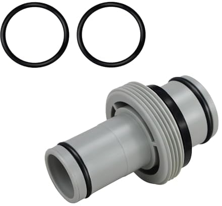JAMSSOW Connecteur de Tuyau 32 mm à 38 mm, Adaptateur de Piscine 32 mm à 38 mm pour Intex Bestway Coleman, Extension de connecteur de Tuyau de Piscine (2 Voies 1,25 à 1,5)