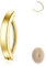 HENYQANN Bauchnabelpiercing Gold Bauchnabelring 8mm Bauchnabel Piercing Schmuck Chirurgenstahl Bauchnabelpiercing Reverse Curved Nabel Piercing 14G