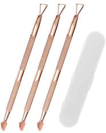 3pz Strumento Gratta e Vinci Lotto, Gratta e Vinci Lotteria in Metallo Facile da Tenere Strumento Gratta e Vinci per Biglietti della Lotteria per Etichette Adesive per Biglietti (Oro Rosa)