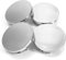 GTME 4Pcs Cache Moyeu pour Renault Kangoo II 2007-2021, Centre de Jante Capuchons Centre Roue Couvre Chapeaux Enjoliveurs Centre de Roue de Voiture Bouchon De Jante,Silver-57mm/54mm