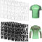 Hpmjz Iron on Letters, Vinyl Heat Transfer Letters Black White A-Z Alphabets Stickers Adhesive Heat Press Numbers for DIY Craft Clothing Fabric Jersey T-Shirt Jersey Hat Printing Designs(10 Sheets)