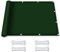 Voile d'ombrage Bord Droit 3 x 3.4 m Imperméable UV Protection Polyester Tissu de Parasol de Tente avec Le Kit Fixation pour Pergola Fleurs Patio Lawn, Vert Foncé