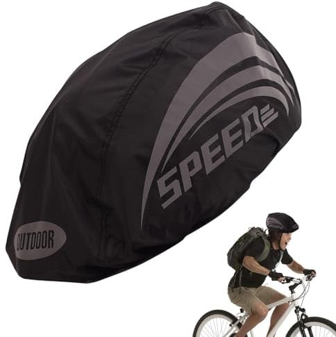 Zestivra Helmabdeckung Radfahren,Reißfester, Regenfester Fahrradhelmüberzug Mit Reflexstreifen Atmungsaktive Schutzhelmabdeckungen Für Mountain Road Bike Helme, Ride Gear