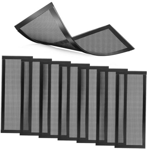 DOITOOL 8 Stück Lüftungsabdeckungen Schwimmende Schwerlastregale Decke Optometrie Besenhalter Luft Stopper Inhaber Bodenlüfterabdeckungen Black Pvc