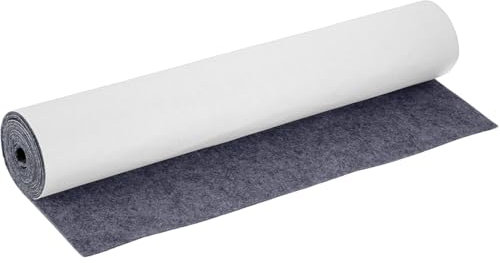 YNNHUDEEP Filz Selbstklebend Filzmatte Filzstoff Dunkelgrau - 40x220cm 1mm Dick Filzrolle DIY, für Schachtel-Liner Untersetzer Schubladenmatte Auto Filz Bilderrahmen Stuhlbein Tischbeine