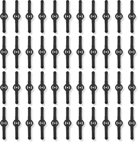 OUDQFCJ Lame di ricambio in plastica per decespugliatore, accessori per tosaerba con lame intercambiabili, 40 pezzi, ricambi con testina e decespugliatore, lama sostituzione tosaerba (14 cm) (Nero)