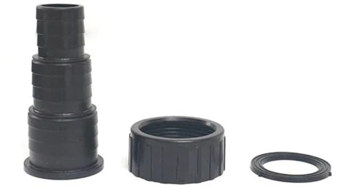 BODYA 46 mm Gewinde-Schlauchstutzen mit Widerhaken, weibliches Gewinde-Anschlussstück für Tauchpumpe, Teich, Boot, Wohnwagen
