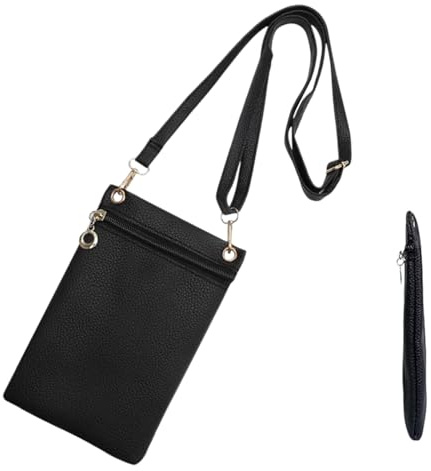 Zpeiran Custodia per Cellulare con Tracolla,Borsa a Tracolla da Donna in Morbida Pelle PU,Mini Borsetta Regolabile e Staccabile per Telefono e Portafoglio,per Shopping,Appuntamenti e Passeggiate