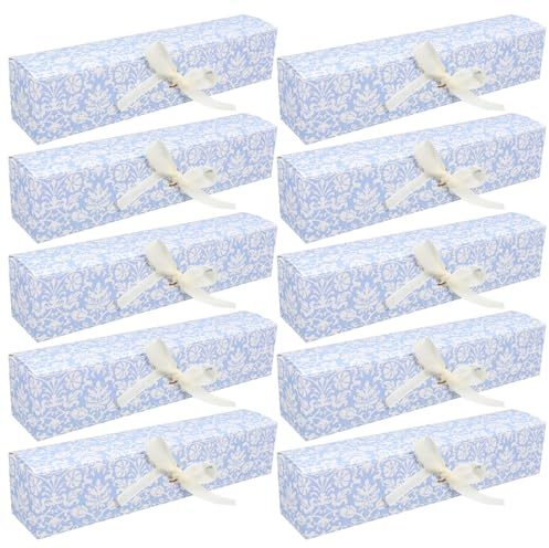jojofuny 10 Stück-packung Schokoladenverpackungen aus Papier für Abschlussfest Kleine Leckerli Boxen mit Stabilem Material und Tragbarer Größe als Gastgeschenke Kasten für Babyparty