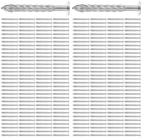 POPETPOP 100pcs Expansion Threaded Nail Screw Nail for Carpet Trim Fastener Carpet Accessory for Installation Stairs and Floors