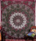 Sophia Art Tagesdecke, Kaleidoskopischer Stern, aufwendiges Blumenmuster, indisches Muster, 22,9 x 22,6 cm