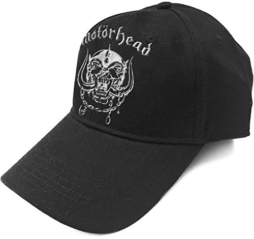 Motorhead Baseball Cap Band Logo Warpig Sonic Silber offiziell Schwarz Strapback