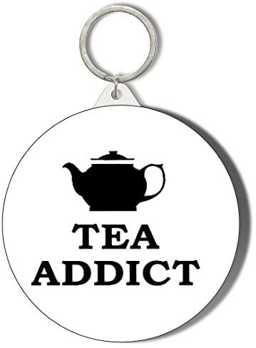 Gift Insanity TEA ADDICT TEAPOT 45mm Keyring