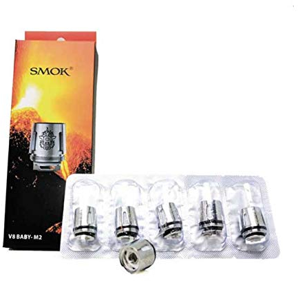 Resistencia atomizador TFV8 Baby Coil Smok Q2 Q4 T6 T8 T12 M2 X4 Mesh original (no nicotina) (M2 0,25 ohm (25 – 45 W)