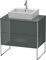 Duravit XSquare Waschtischunterbau stehend 80,0 x 54,8 cm, 2 Auszüge, Farbe (Front/Korpus): Weiß Seidenmatt Lack - XS492003636