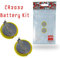 SuperSmashMedia® - 2 x CR2032 Battery with Tabs for SNES, N64, NES and MegaDrive Cartridges [2 Pack]