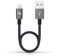 RAMPOW Lightning Kabel Kurz 20cm, iPhone Ladekabel,haltbares Nylon geflochtenes iPhone schnellladekabel Kompatibel mit iPhone 13mini/13/13 Pro/13 Pro Max/12/11 Pro/XS/XR/X/8/7/6/iPad -Grau 0.2M