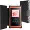 inorlo PU Leather Flip Case Cover for Sony Walkman NW-A55 and NW-A55L Player, with Magnetic Closure Strap and Reinforced TPU Housing + Screen Protector (Black)