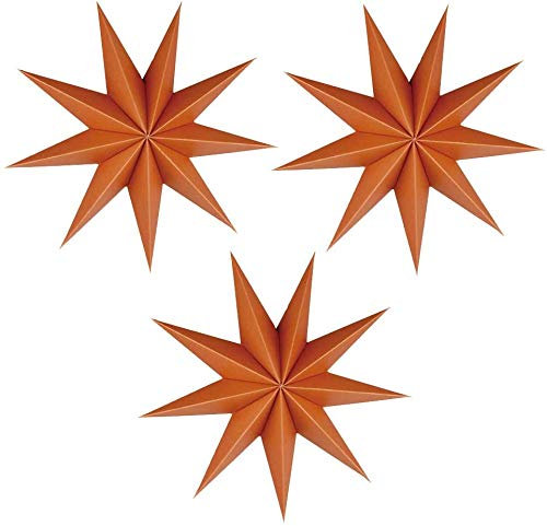 3 Stück 9 Sternpapier Sternlaternen 12 Zoll 12D-Papier hängen Weihnachtsdekorationen Hochzeit Geburtstag Baby-Dusche Zimmer Weihnachtsschmuck Partyzubehör(Dunkelgrün)