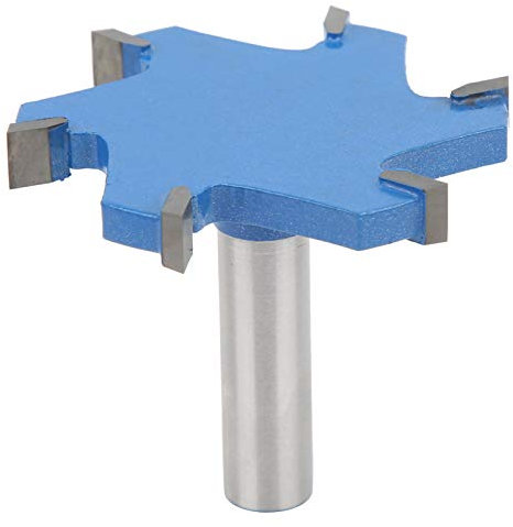 Mèche de Routeur en T Fraise à Rainurer à 6 Dents 12 mm Tige de Routeur à Fente en T Fraise Outil de Travail du Bois 65 x 10 mm