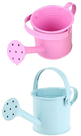 Cabilock 2 Piezas Hoja Regadera De Hojalata Maceta para Plantas De Interior Regadera De Hierro Riego De Plantas De Acero para Jardines Tetera Pollo Cubo Galvanizado Hoja De Hierro Niño