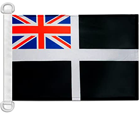 AZ FLAG Cornwall ensign Nautical Flag 18'' x 12'', Cornish ensign flags 30 x 45 cm, Banner 12x18 in for boat