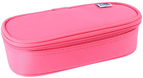 Oxford, Estuche Escolar Cofre, Goma Elástica, Color Rosa Fucsia