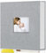 Popotop Fotoalbum selbstklebend mit Bildanzeigefenster, 40 Seiten DIY Scrapbook Album für 10x15 Bilder, Leineneinband Erinnerungsbuch für Baby Hochzeit, mit Scraper und Metallic Stift