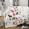 Weihnachten Decke 100x130 Kinder Nette Büffel Plaid Hunde Fuzzy Decke für Kinder Jungen Mädchen Weihnachten Zimmer Dekor Weihnachtsbaum Schneeflocke Fleece Decke Neujahr Urlaub Sherpa Decke Rot Grün