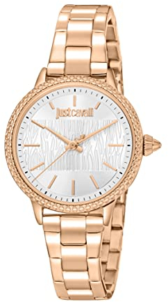 Just Cavalli Damen Analog Quarz Uhr mit Edelstahl Armband JC1L259M0075