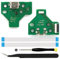 ZHUROUPU JDS-011 / JDM-011 Remplacement Micro USB Charging Adaptateur Réparation de réparations Pièce Circuit avec câble Flexible à 12 Broches et lumière LED pour Le contrôleur pour PS4