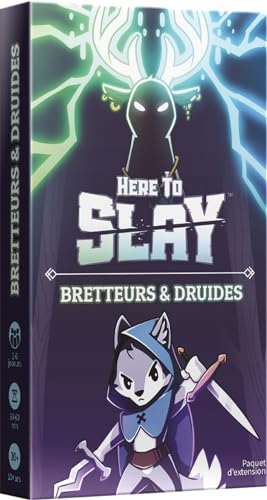 Asmodee TeeTurtle – Here to Slay – Erweiterung: Bretter und Druiden – Gesellschaftsspiele – Kartenspiele – Spiele für Erwachsene und Kinder ab 10 Jahren – 2 bis 6 Spieler – französische Version