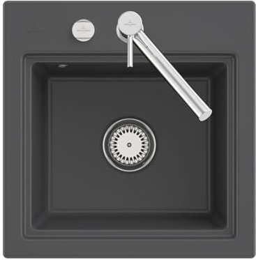 Villeroy & Boch Subway Style 50 S Graphite - 3355 02 i4 Keramikspüle Excenterbetätigung
