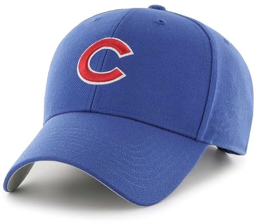 Offiziell lizenzierte Chicago Baseball Primary Cubs Team Logo blaue MVP Mütze klassisch bestickt verstellbar Royal Sports Cap, Mehrfarbig, Einheitsgröße