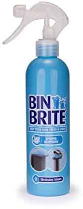 Bin Odour Freshner, Leaves Your Bin Smelling Great, Suitable for Indoor Kitchen, Bathroom, Food Waste Bins and Outdoor Wheelie Bins (400ml Odour Neutraliser Spring Blossom Spray)