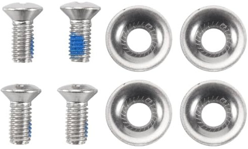 Yuuinnter Snowboard Binding Screw Set Include 4 Pieces Snowboard Mounting Screws and 4 Pieces Snowboarding Screw Washers