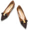 C.Paravano Damen Ballerinas Flache Schuhe für Damen Spitze Ballerina Elegante Bequem Ballerinas für Alltag, Büro & Freizeit (38.5,Braun)